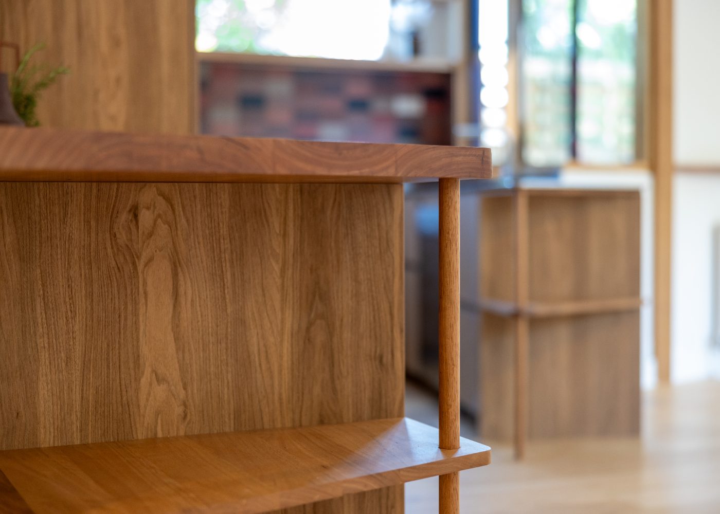 Built-in timber joinery in a Clifton Hill extension